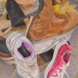 Ellie Caroll GCSE Painting Detail